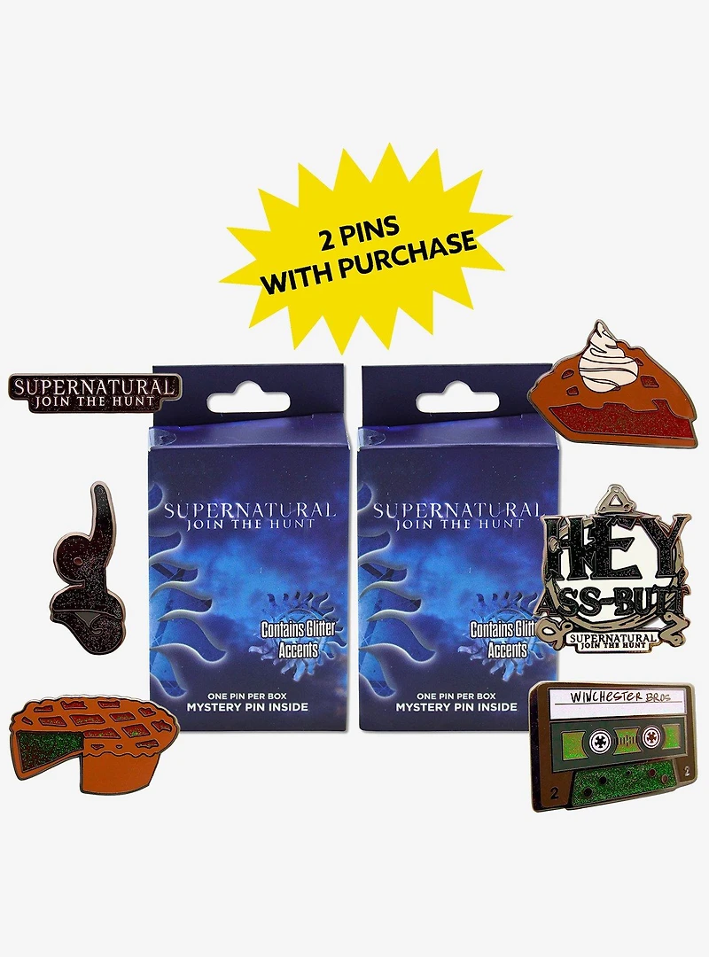 Supernatural Mystery Enamel Pin Blind Box Series 2 Pack