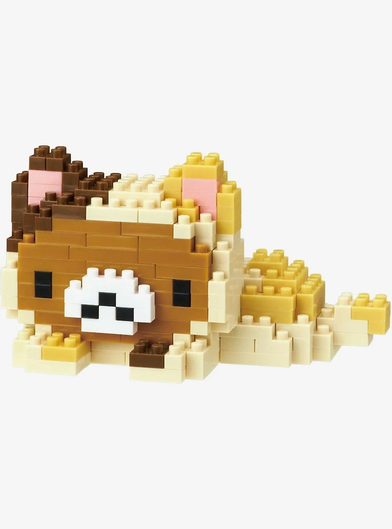 Nanoblock Rilakkuma Motto-Nonbiri-Neko Character Collection Series Model Kit