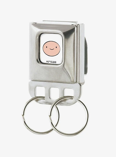 Adventure Time Finn Face Close Up Seatbelt Buckle Keychain