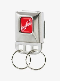 Coca-Cola Script Logo Seatbelt Buckle Keychain