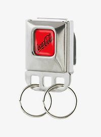 Coca-Cola Zero Script Logo Seatbelt Buckle Keychain