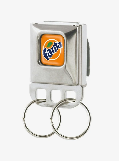 Coca-Cola Fanta Logo Seatbelt Buckle Keychain
