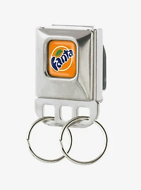 Coca-Cola Fanta Logo Seatbelt Buckle Keychain