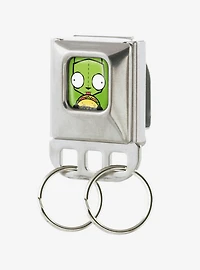 Invader Zim GIR Taco Pose Seatbelt Buckle Keychain