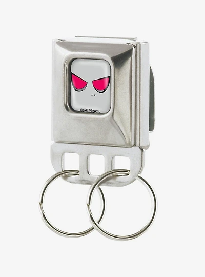 Invader Zim GIR Eyes Face Close Up Seatbelt Buckle Keychain