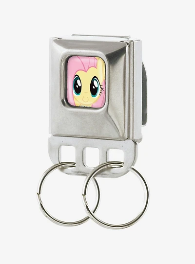 My Little Pony Fluttershy Face Close Up Seatbelt Buckle Keychain