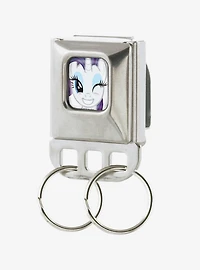 My Little Pony Rarity Face Close Up Seatbelt Buckle Keychain