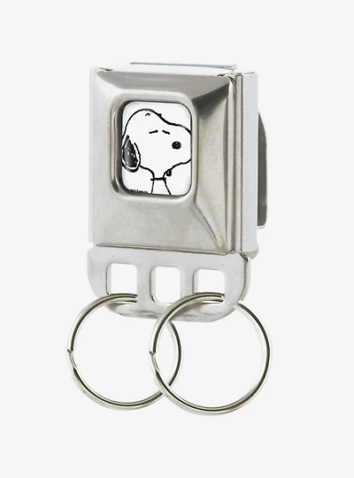 Peanuts Snoopy Face Seatbelt Buckle Keychain