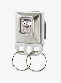 Rick and Morty Rick Sanchez Face Close Up Full Color Seatbelt Buckle Keychain