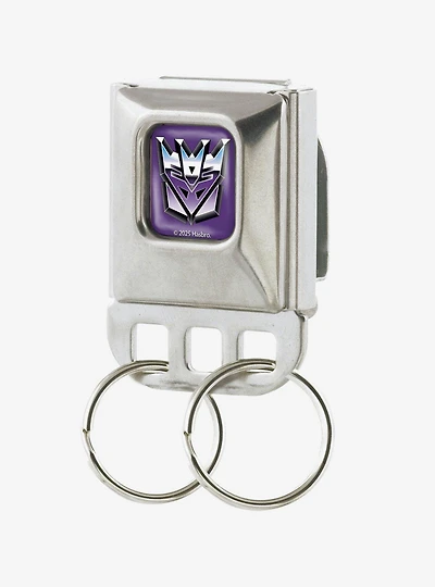 Transformers Decepticons Logo Seatbelt Buckle Keychain