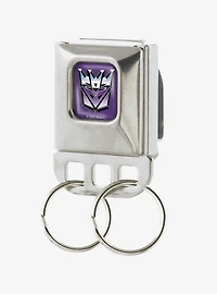 Transformers Decepticons Logo Seatbelt Buckle Keychain