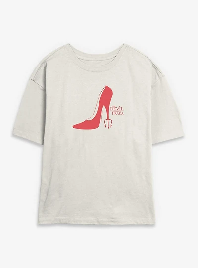 The Devil Wears Prada Red Heel Womens Skimmer T-Shirt