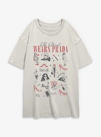 The Devil Wears Prada 2 Fashion Collage Womens Oversized T-Shirt