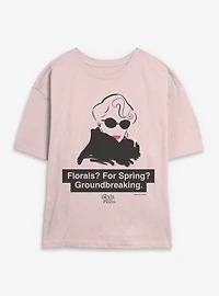 The Devil Wears Prada Florals For Spring Womens Skimmer T-Shirt