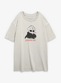 The Devil Wears Prada Miranda Judging You Womens Oversized T-Shirt