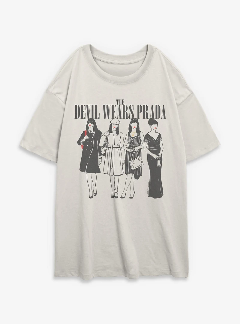 The Devil Wears Prada Andy's Fashion Looks Womens Oversized T-Shirt