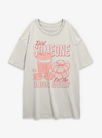 The Devil Wears Prada Onion Bagel Womens Oversized T-Shirt
