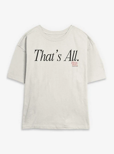 The Devil Wears Prada That's All Womens Skimmer T-Shirt