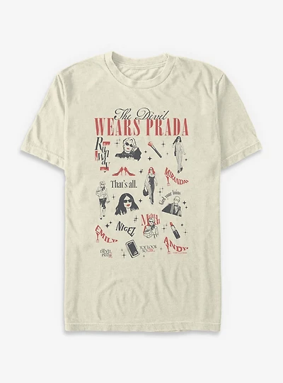 The Devil Wears Prada 2 Fashion Collage Garment-Dyed T-Shirt