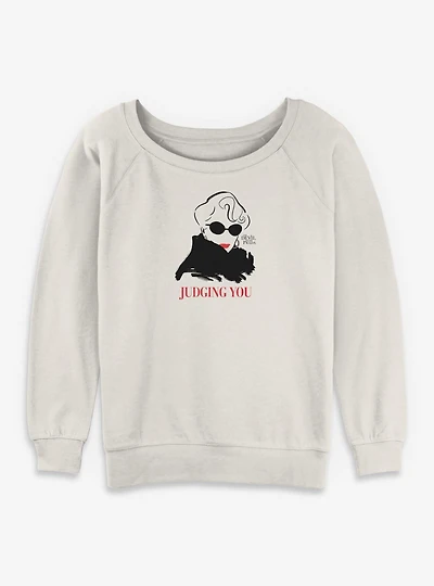 The Devil Wears Prada Miranda Judging You Womens Slouchy Sweatshirt