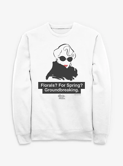 The Devil Wears Prada Florals For Spring Sweatshirt