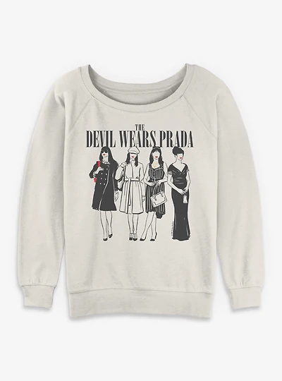 The Devil Wears Prada Andy's Fashion Looks Womens Slouchy Sweatshirt