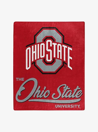 NCAA Ohio State Signature Raschel Throw Blanket