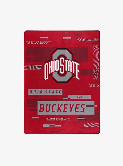 NCAA Digitize Ohio State Raschel Throw Blanket