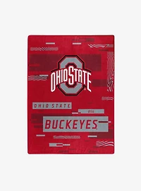 NCAA Digitize Ohio State Raschel Throw Blanket