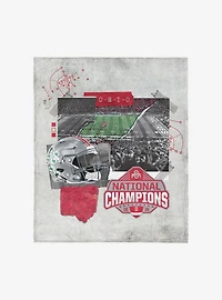NCAA Ohio State Buckeyes 2024 FBC Champ Love Silk Touch Throw Blanket