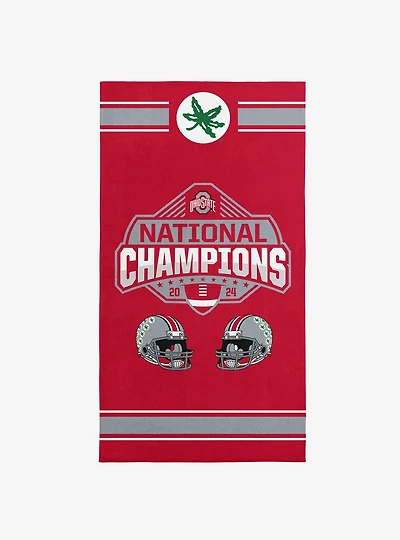 NCAA Ohio State Buckeyes 2024 FBC Parallel Beach Towel
