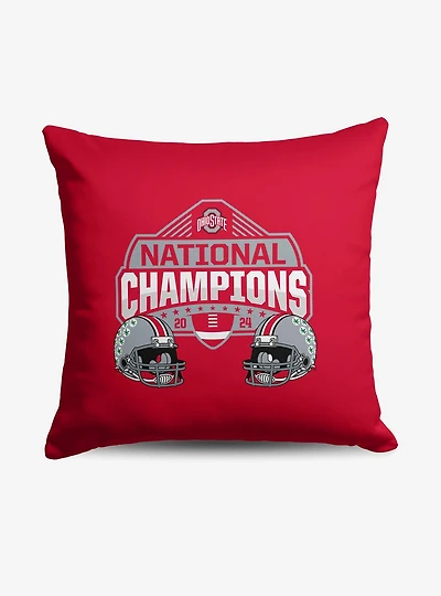 NCAA Ohio State Buckeyes 2024 FBC Champ Stance Throw Pillow