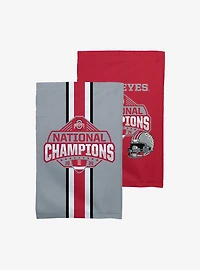 NCAA Ohio State Buckeyes 2024 FBC Champs Fan Towel 2 Pack