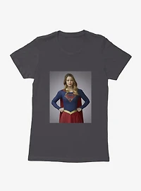 Supergirl Hero Pose Womens T-Shirt