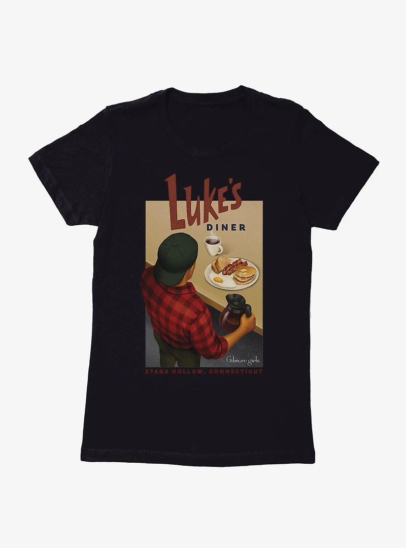 Gilmore Girls Luke's Diner Hartford Connecticut Womens T-Shirt