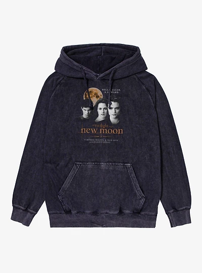 Twilight New Moon Bella, Jacob & Edward Mineral Wash Hoodie