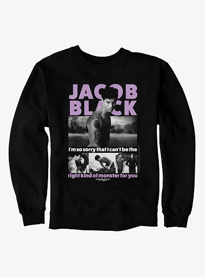 Twilight Jacob Black The Right Monster For You Sweatshirt