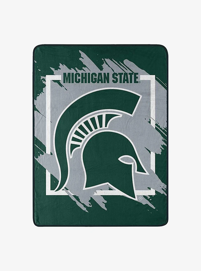 NCAA Michigan State Dimensional Micro Raschel Throw Blanket