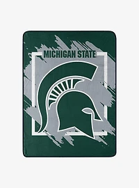 NCAA Michigan State Dimensional Micro Raschel Throw Blanket
