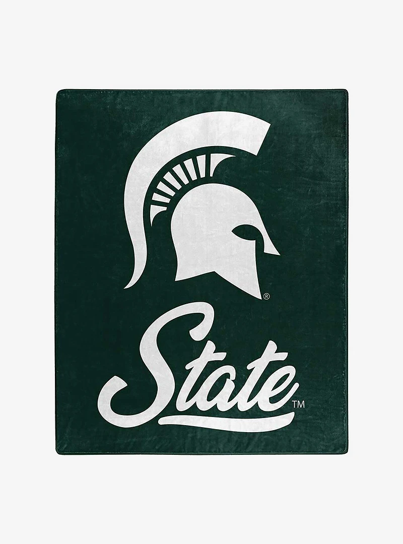NCAA Michigan State Signature Raschel Throw Blanket