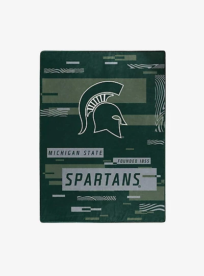 NCAA Michigan State Digitize Raschel Throw Blanket