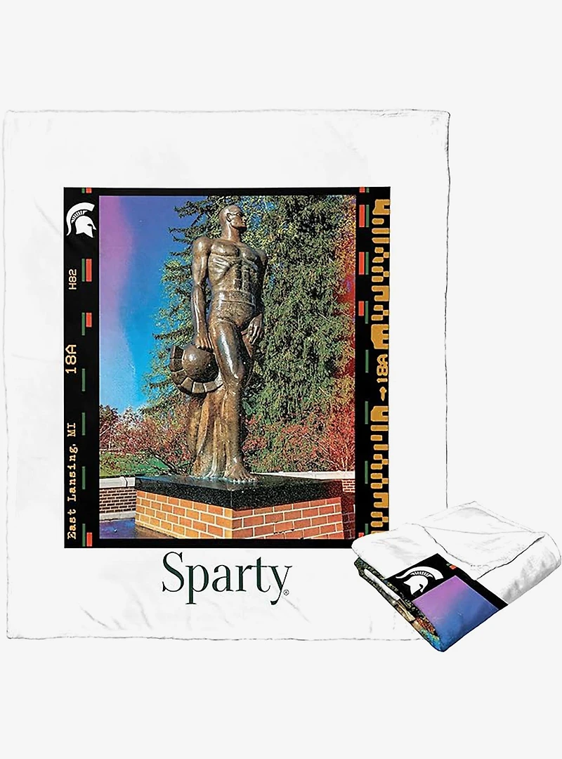 NCAA Michigan State Campus Life Silk Touch Throw Blanket