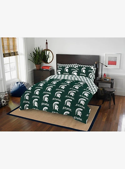 NCAA Michigan Rotary State 7PC Full Bed In Bag Set