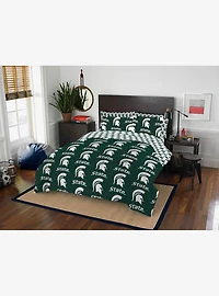 NCAA Michigan Rotary State 7PC Full Bed In Bag Set