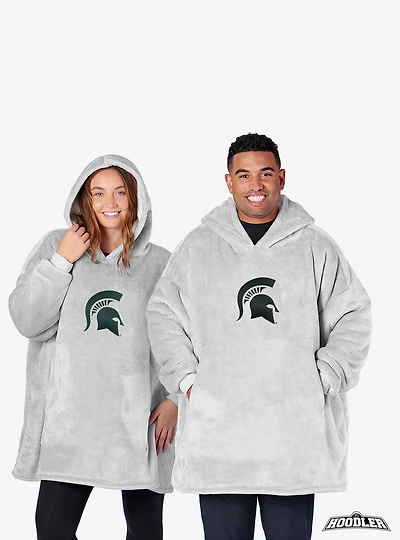 NCAA Michigan State Spartans Heather Grey Hoodler Pullover Hoodie