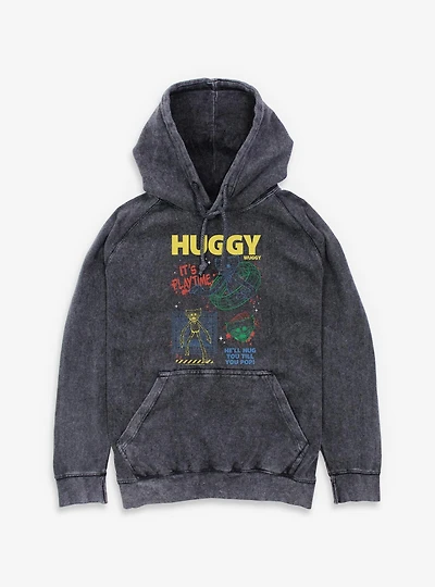 Poppy Playtime Huggy Wuggy Wants To Play Mineral Wash Hoodie