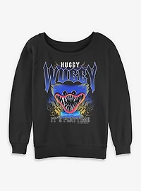 Poppy Playtime Huggy Wuggy Play Time Womens Slouchy Sweatshirt