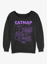 Poppy Playtime Catnap Just Kitten Womens Slouchy Sweatshirt