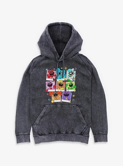 Poppy Playtime Polaroid Smiling Critters Mineral Wash Hoodie