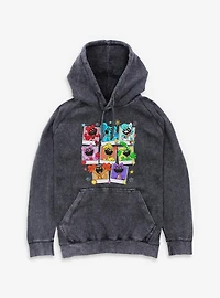 Poppy Playtime Polaroid Smiling Critters Mineral Wash Hoodie